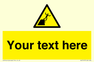 Custom Warning unstable cliff edge